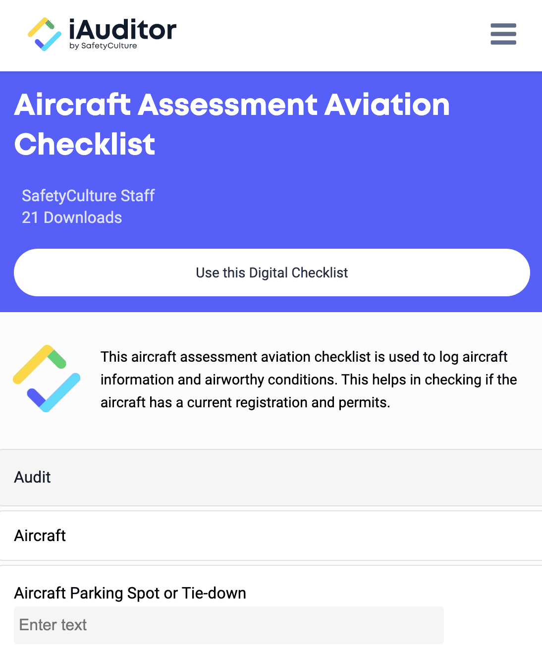 aviation checklist