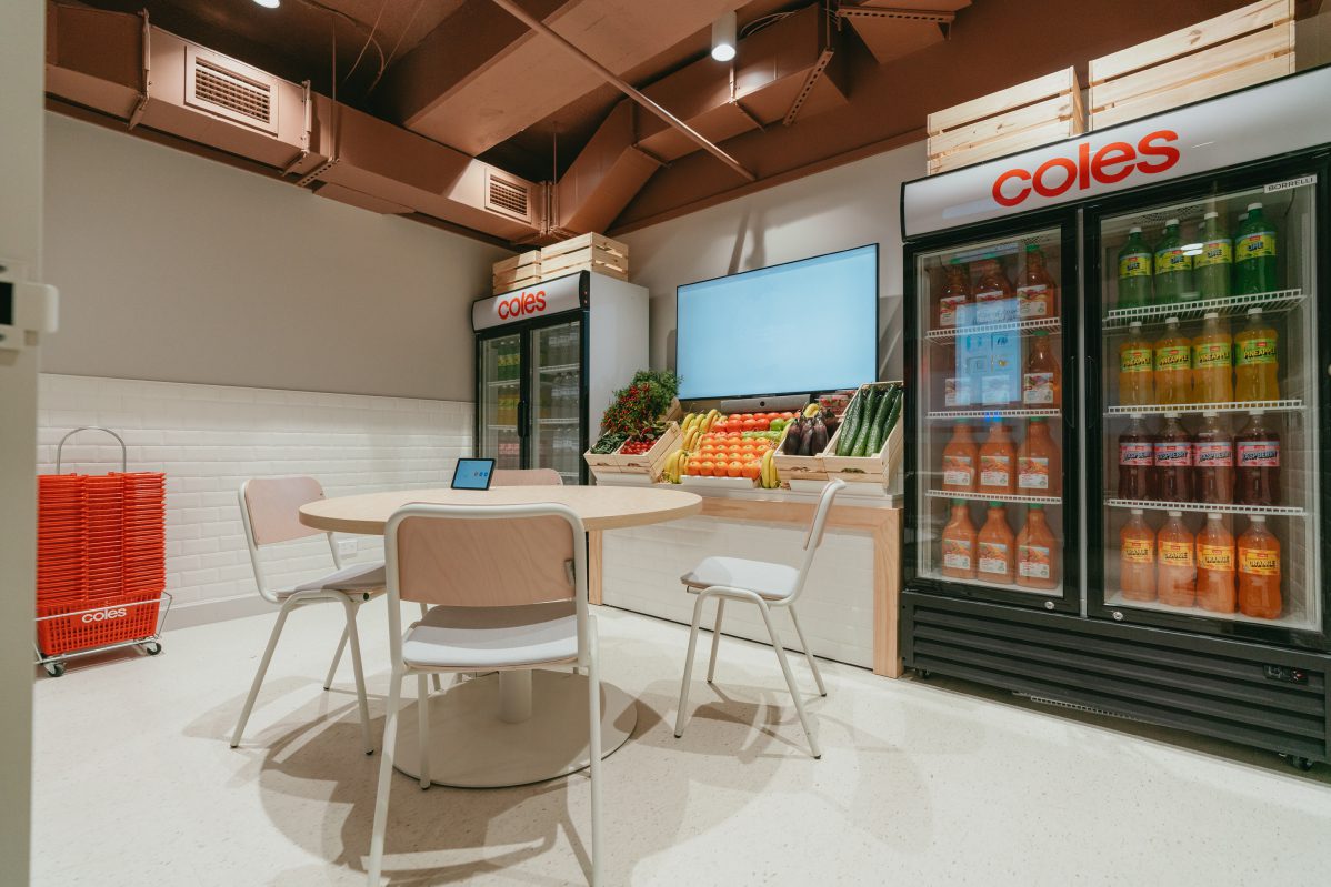 Coles customer-themed meeting room in SafetyCulture office